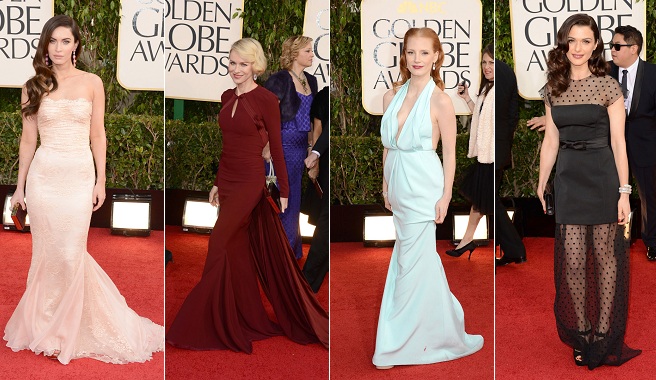 The red carpet at the 2013 Golden Globes